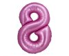 Number Satin Pink Pink number 8 foil balloon 76 cm