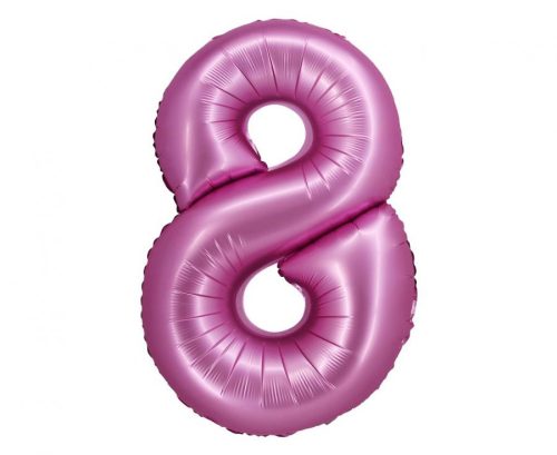 Number Satin Pink Pink number 8 foil balloon 76 cm