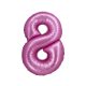 Number Satin Pink Pink number 8 foil balloon 76 cm