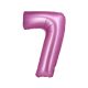 Number Satin Pink Pink Number 7 Foil Balloon 76 cm