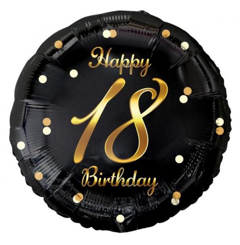 Happy Birthday B&C Gold Happy Birthday 18 foil balloon 36 cm