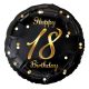 Happy Birthday B&C Gold Happy Birthday 18 foil balloon 36 cm