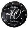 Happy Birthday B&C Silver Happy Birthday 40 foil balloon 36 cm