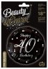 Happy Birthday B&C Silver Happy Birthday 40 foil balloon 36 cm