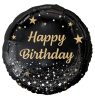 Happy Birthday Black Happy Birthday foil balloon 36 cm