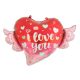 Love I love You Wings foil balloon 68 cm