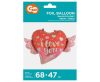 Love I love You Wings foil balloon 68 cm