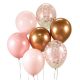 Colour Pink-Copper balloon set of 7 pcs 12 inch (30 cm)