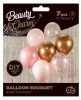 Colour Pink-Copper balloon set of 7 pcs 12 inch (30 cm)