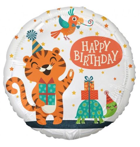 Happy Birthday Tiger Tiger Happy Birthday foil balloon 36 cm