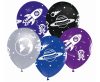 Space Universe, balloon, 5 pack 12 inch (30 cm)