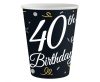 Happy Birthday B&C Happy Birthday 40 paper cup 6 pcs 200 ml