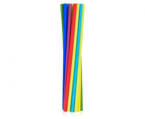 Colour Rainbow paper straw set of 24