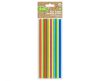 Colour Rainbow paper straw set of 24