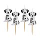 Animals Dalmata Dog birthday candle, candle set 4 pcs