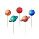 Space Planet Planet Cake Candle, Candle Set of 5