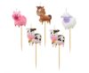 Animals Farm birthday candle, candle set of 5