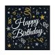 Happy Birthday B&C  Happy Birthday napkin pack of 20 33x33 cm