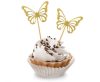 Butterfly Gold decorative stick 12 pcs