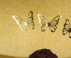 Butterfly Gold decorative stick 12 pcs