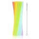 Colour Colors plastic reusable straw set of 17 + brush