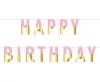 Happy Birthday Pink Gold Pink Happy Birthday paper banner 160 cm