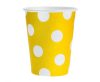 Colour Yellow Polka Dots Yellow paper cup 6 pcs 270 ml