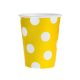 Colour Yellow Polka Dots Yellow paper cup 6 pcs 270 ml