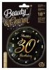 Happy Birthday B&C Gold Happy Birthday 30 foil balloon 36 cm