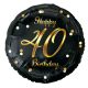 Happy Birthday B&C Gold Happy Birthday 40 Foil Balloon 36 cm