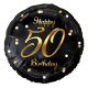 Happy Birthday B&C Gold Happy Birthday 50 foil balloon 36 cm