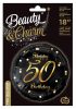 Happy Birthday B&C Gold Happy Birthday 50 foil balloon 36 cm