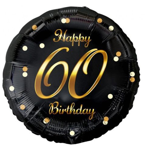 Happy Birthday B&C Gold Happy Birthday 60 foil balloon 36 cm