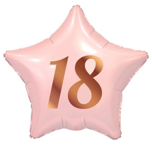 Happy Birthday Pink Pink Happy Birthday 18 Star Foil Balloon 44 cm