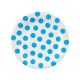 Colour Sky Blue Polka Dot Polka Dot Paper Plate 6 pcs 18 cm