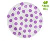 Colour Lavender Polka Dots Polka Dot Paper Plate 6 pcs 18 cm