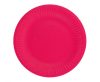 Colour Solid Magenta Crimson Paper Plate 6 pcs 18 cm