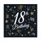 Happy Birthday B&C  Happy Birthday 18 napkins 20 pcs 33x33 cm