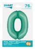 Number Mint Mat Mint Number 0 Foil Balloon 76 cm