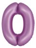 Number Lavender Mat Lavender Number 0 Foil Balloon 76 cm