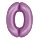 Number Lavender Mat Lavender Number 0 Foil Balloon 76 cm