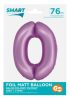 Number Lavender Mat Lavender Number 0 Foil Balloon 76 cm