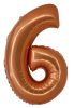 Number Copper Copper number 6 foil balloon 76 cm