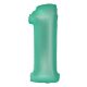 Number Mint Mat Mint Number 1 Foil Balloon 76 cm