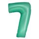 Number Mint Mat Mint number 7 foil balloon 76 cm