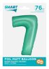 Number Mint Mat Mint number 7 foil balloon 76 cm