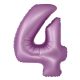 Number Lavender Mat Lavender Number 4 Foil Balloon 76 cm