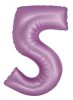 Number Lavender Mat Lavender Number 5 Foil Balloon 76 cm