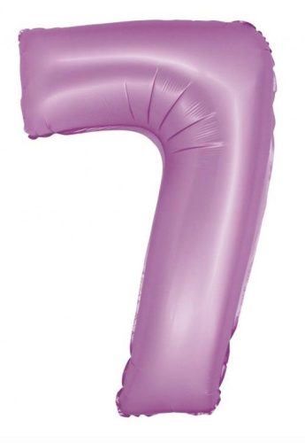 Number Lavender Mat Lavender Number 7 Foil Balloon 76 cm