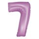 Number Lavender Mat Lavender Number 7 Foil Balloon 76 cm